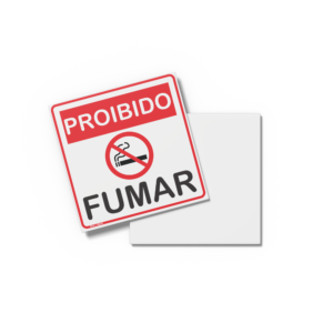 PROIBIDO FUMAR 20cm X 20cm X 2mm