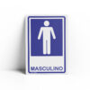 PLACA PARA BANHEIRO  10cm X 15cm X 2mm