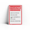 PLACA PARA BANHEIRO  10cm X 15cm X 2mm