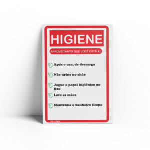 PLACA PARA BANHEIRO  10cm X 15cm X 2mm