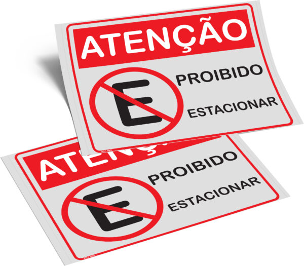 PLACA PARA ESTACIONAMENTO  90cm X 70cm X 2mm