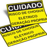 PLACA SEGURANÇA NO TRABALHO 18cm X 25cm X 2mm