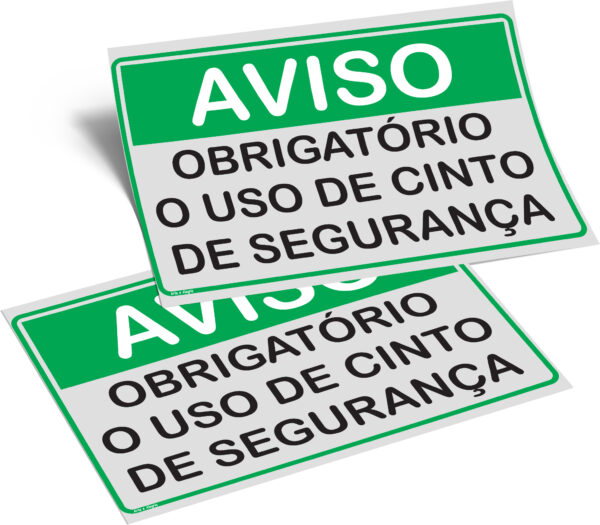 PLACA SEGURANÇA NO TRABALHO 20cm X 30cm X 2mm