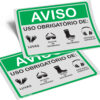 PLACA SEGURANÇA NO TRABALHO 20cm X 30cm X 2mm