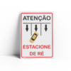 PLACA PARA ESTACIONAMENTO 18cm X 25cm X 2mm