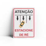 PLACA PARA ESTACIONAMENTO 18cm X 25cm X 2mm