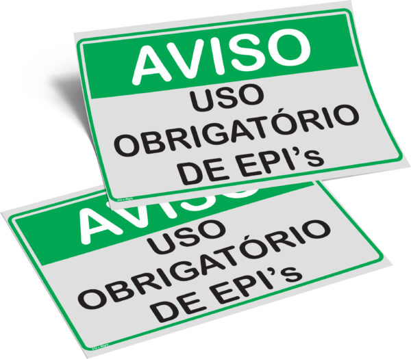 PLACA SEGURANÇA NO TRABALHO 20cm X 30cm X 2mm