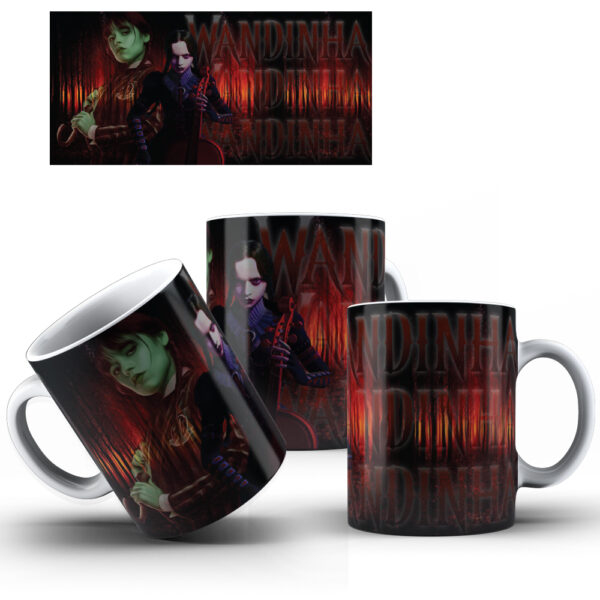CANECA FAMÍLIA ADDAMS - WADNESDAY