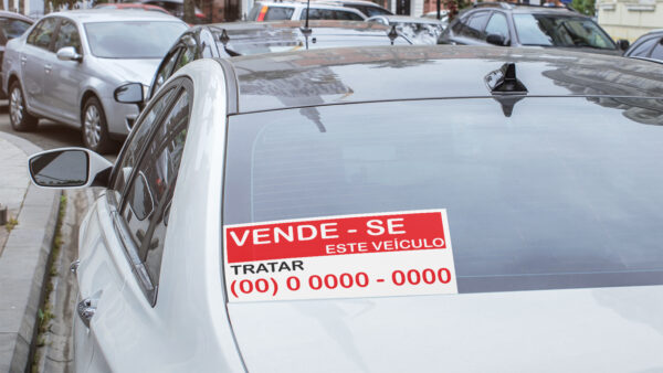 ADESIVO DE VENDE-SE PARA CARROS