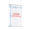 BANNER DE LONA 20 X 30 CM COM BASTÃO
