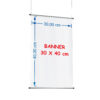 BANNER DE LONA 30 X 40 CM COM BASTÃO
