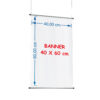 BANNER DE LONA 40 X 60 CM COM BASTÃO