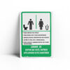 PLACA PARA BANHEIRO  10cm X 15cm X 2mm