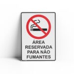 PROIBIDO FUMAR  18 cm X 25cm X 2mm