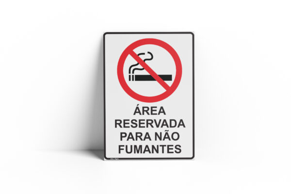 PROIBIDO FUMAR  18 cm X 25cm X 2mm