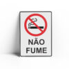 PROIBIDO FUMAR  18 cm X 25cm X 2mm