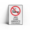 PROIBIDO FUMAR  18 cm X 25cm X 2mm