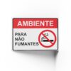 PROIBIDO FUMAR  25 cm X 18cm X 2mm