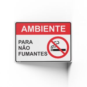 PROIBIDO FUMAR  25 cm X 18cm X 2mm