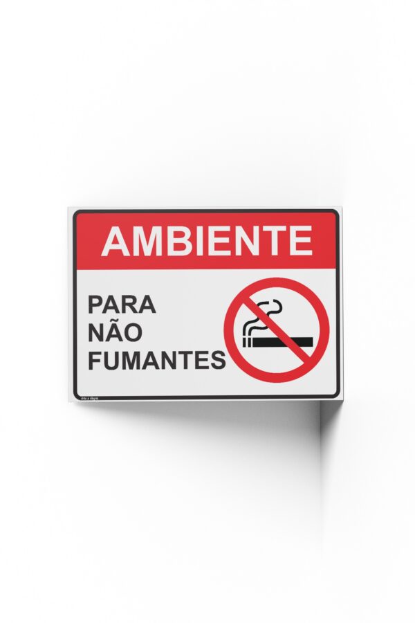 PROIBIDO FUMAR  25 cm X 18cm X 2mm