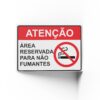 PROIBIDO FUMAR  25 cm X 18cm X 2mm