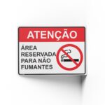 PROIBIDO FUMAR  25 cm X 18cm X 2mm