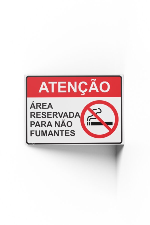PROIBIDO FUMAR  25 cm X 18cm X 2mm