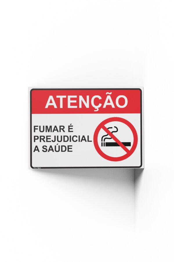 PROIBIDO FUMAR  25 cm X 18cm X 2mm