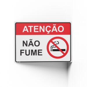 PROIBIDO FUMAR  25 cm X 18cm X 2mm