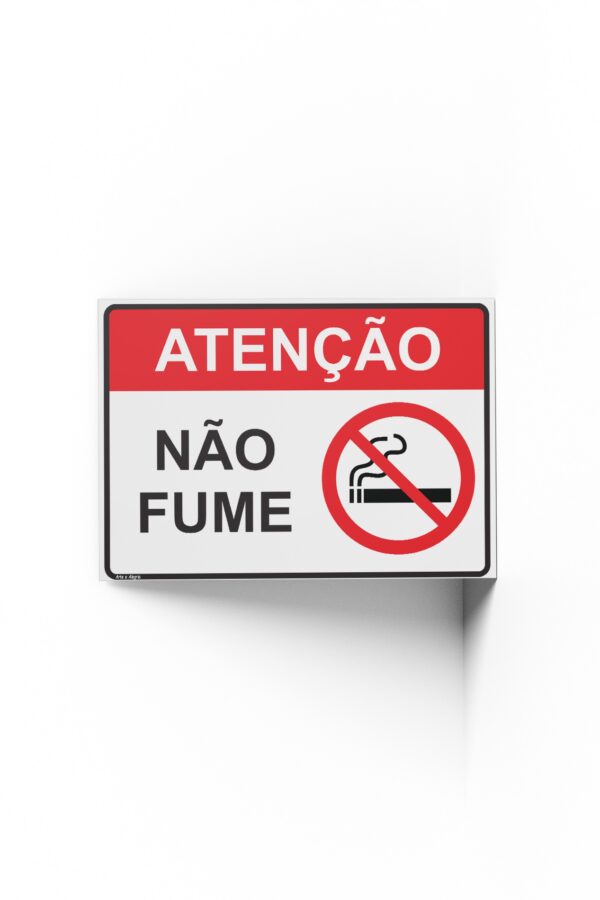 PROIBIDO FUMAR  25 cm X 18cm X 2mm