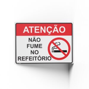PROIBIDO FUMAR  25 cm X 18cm X 2mm