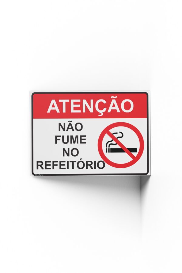 PROIBIDO FUMAR  25 cm X 18cm X 2mm