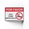 PROIBIDO FUMAR  25 cm X 18cm X 2mm