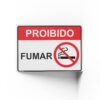 PROIBIDO FUMAR  25 cm X 18cm X 2mm