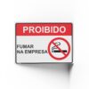 PROIBIDO FUMAR  25 cm X 18cm X 2mm